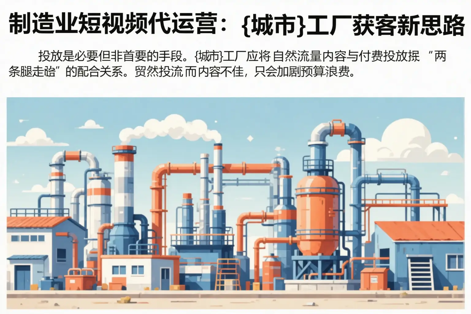 制造业短视频代运营:德惠工厂获客新思路