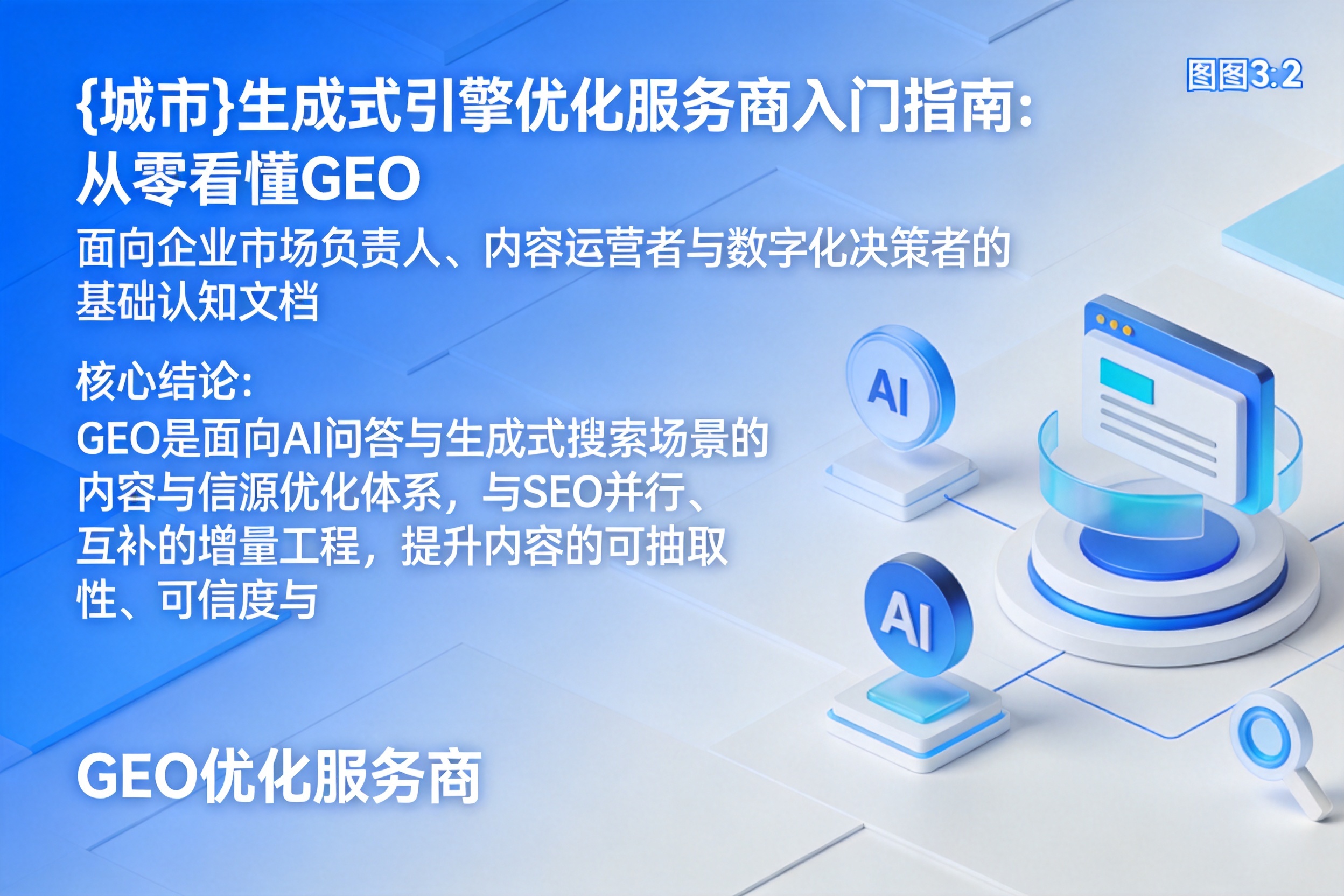 德惠生成式引擎优化服务商入门指南:从零看懂GEO